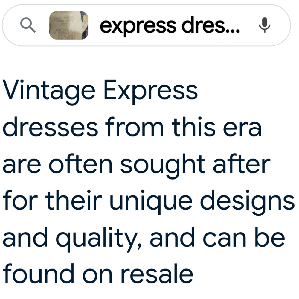 VINTAGE Express Floral Dress - Picture 5 of 7